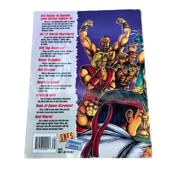 Street Fighter II Official Champion Strategy Guide Super Nintendo SNES 2 - Picture 2 of 4